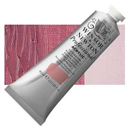 Winsor & Newton Professional Acrylic Paint - Potter's Pink, 60 ml tube and swatch