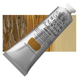 Winsor & Newton Professional Acrylic Paint - Raw Umber Light, 60 ml tube and swatch