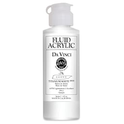 Da Vinci Fluid Acrylics - Titanium White, 4 oz bottle