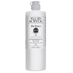 Da Vinci Fluid Acrylics - Titanium White, 16 oz bottle
