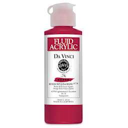 Da Vinci Fluid Acrylics - Red Rose Deep, 4 oz bottle