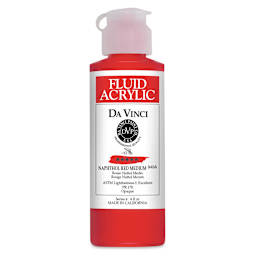 Da Vinci Fluid Acrylics - Napthol Red Medium, 4 oz bottle