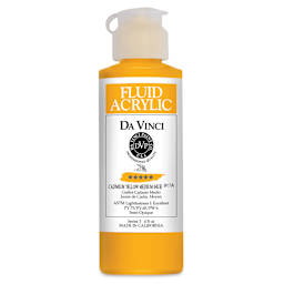 Da Vinci Fluid Acrylics - Cadmium Yellow Medium Hue, 4 oz bottle