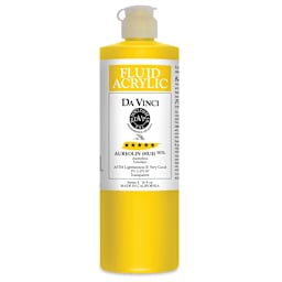 Da Vinci Fluid Acrylics - Aureolin Hue, 16 oz bottle