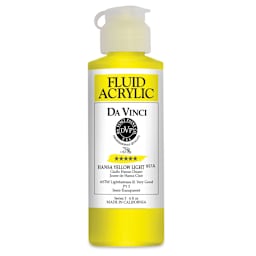 Da Vinci Fluid Acrylics - Hansa Yellow Light, 4 oz bottle