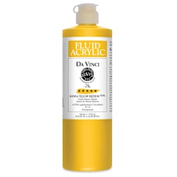 Da Vinci Fluid Acrylics - Hansa Yellow Medium, 16 oz bottle