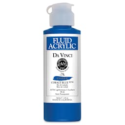 Da Vinci Fluid Acrylics - Cobalt Blue, 4 oz bottle