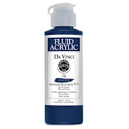 Da Vinci Fluid Acrylics - Prussian Blue Hue, 4 oz bottle