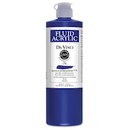 Da Vinci Fluid Acrylics - Rich Blue, 16 oz bottle