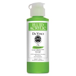Da Vinci Fluid Acrylics - Leaf Green, 4 oz bottle