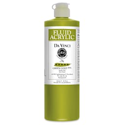 Da Vinci Fluid Acrylics - Green Gold, 16 oz bottle