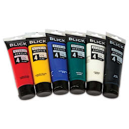 Blick Studio Acrylics - Set of 6 colors, 120 ml tubes, out of packaging
