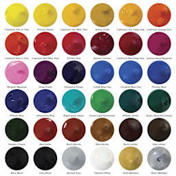 A swatch collection featuring all 36 colors in set.