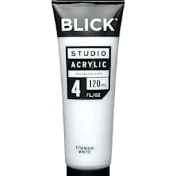 Blick Studio Acrylics - Titanium White, 4 oz tube