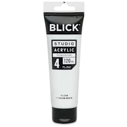 Blick Studio Acrylics - Titanium White Gloss, 4 oz tube
