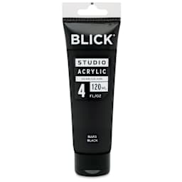 Blick Studio Acrylics - Mars Black, 4 oz tube