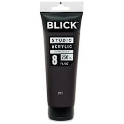 Blick Studio Acrylics - Mars Black, 8 oz tube