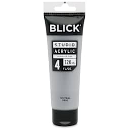 Blick Studio Acrylics - Neutral Gray, 4 oz tube