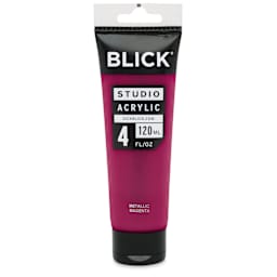 Blick Studio Acrylics - Magenta (Metallic), 4 oz tube