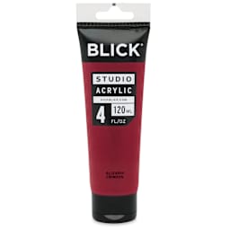 Blick Studio Acrylics - Alizarin Crimson, 4 oz tube