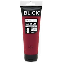 Blick Studio Acrylics - Alizarin Crimson, 8 oz tube