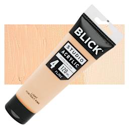 Blick Studio Acrylic Paint - Rosy Beige, 4 oz tube and swatch