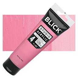 Blick Studio Acrylics - Pastel Pink, 4 oz tube and swatch