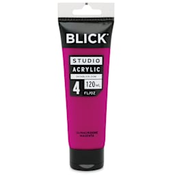 Blick Studio Acrylics - Quinacridone Magenta, 4 oz tube