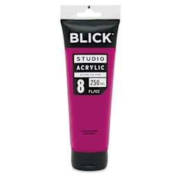 Blick Studio Acrylics - Quinacridone Magenta, 8 oz tube
