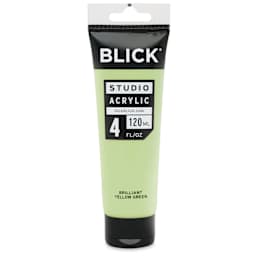 Blick Studio Acrylics - Brilliant Yellow Green, 4 oz tube