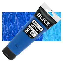 Blick Studio Acrylic Paint - Cobalt Blue Hue, 8 oz tube and swatch