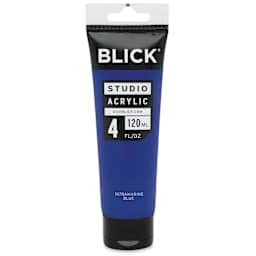 Blick Studio Acrylics - Ultramarine Blue, 4 oz tube