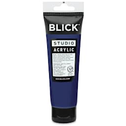 Blick Studio Acrylics - Midnight Blue, 4 oz tube back