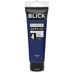 Blick Studio Acrylics - Midnight Blue, 4 oz tube