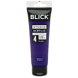 Blick Studio Acrylics – Purple (Metallic), 4 oz tube