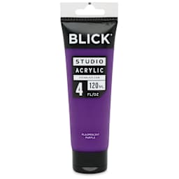 Blick Studio Acrylics – Fluorescent Purple, 4 oz tube