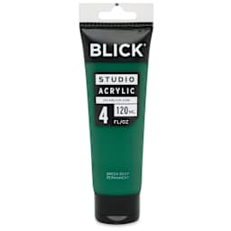 Blick Studio Acrylics - Green Deep Permanent, 4 oz tube