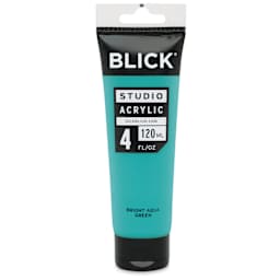 Blick Studio Acrylics - Bright Aqua Green, 4 oz tube