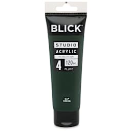 Blick Studio Acrylics - Sap Green, 4 oz tube