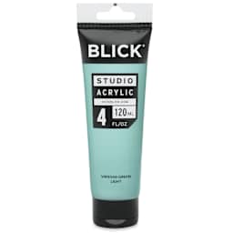 Blick Studio Acrylics - Viridian Green Light, 4 oz tube