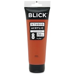 Blick Studio Acrylics - Burnt Sienna, 8 oz tube