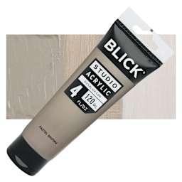 Blick Studio Acrylics - Pastel Brown, 4 oz tube and swatch