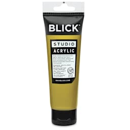 Blick Studio Acrylics - Old Gold, 4 oz tube back