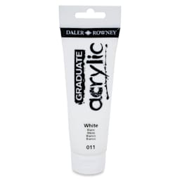 Daler-Rowney Graduate Acrylics - White, 120 ml tube