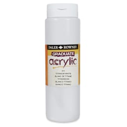 Daler-Rowney Graduate Acrylics - White, 500 ml bottle
