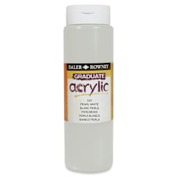 Daler-Rowney Graduate Acrylics - Pearl White, 500 ml bottle