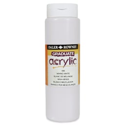 Daler-Rowney Graduate Acrylics - Mixing White, 500 ml bottle