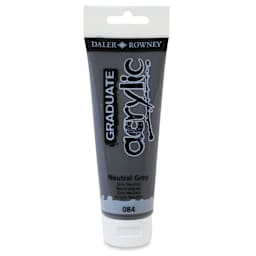 Daler-Rowney Graduate Acrylics - Neutral Gray, 120 ml tube