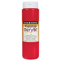 Daler-Rowney Graduate Acrylics - Cadmium Red Deep Hue, 500 ml bottle