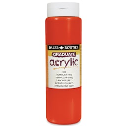 Daler-Rowney Graduate Acrylics - Vermilion Hue, 500 ml bottle